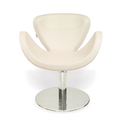 Sillón peluquería Rikka blanco - base Malcom